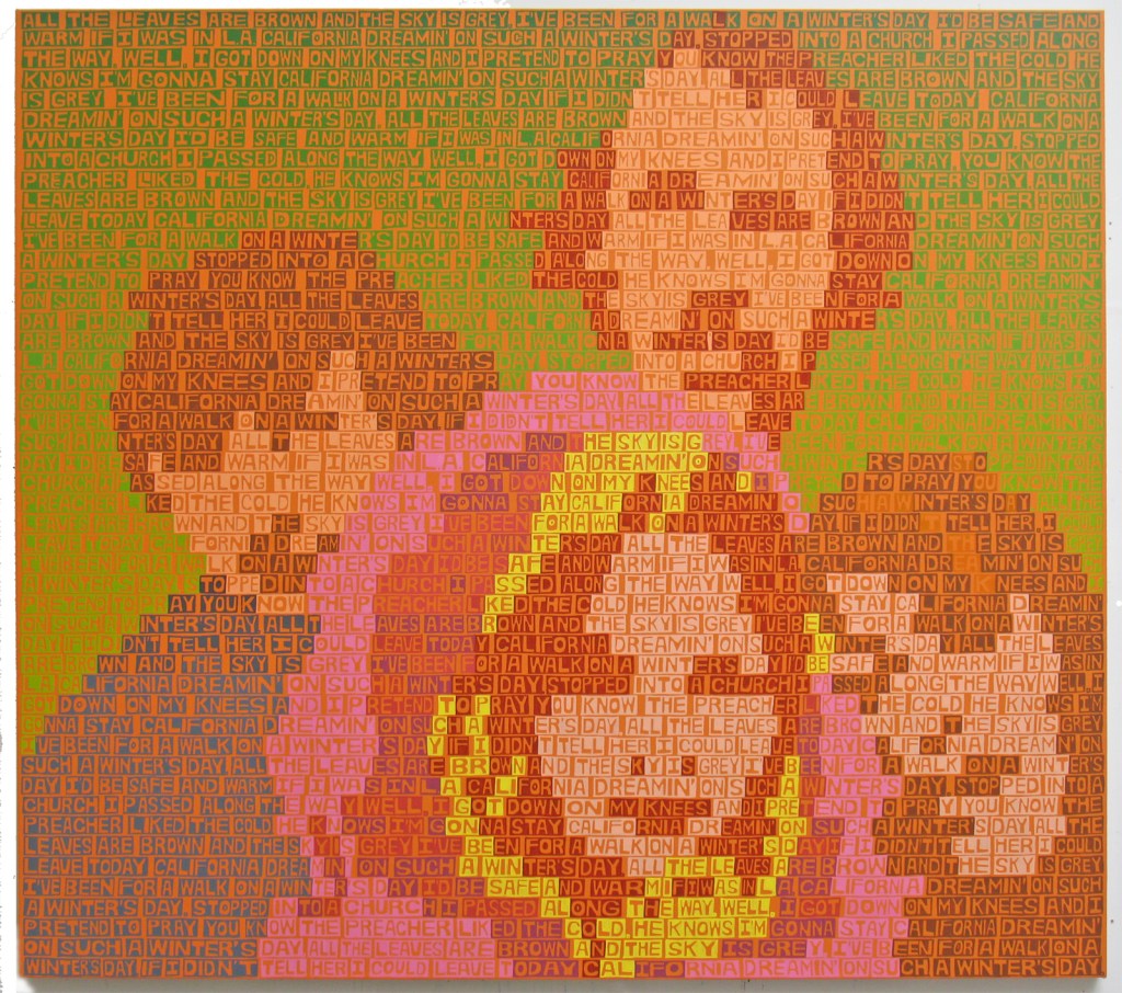 California Dreamin', 2013, acrylic on canvas, 48 x 54 inches