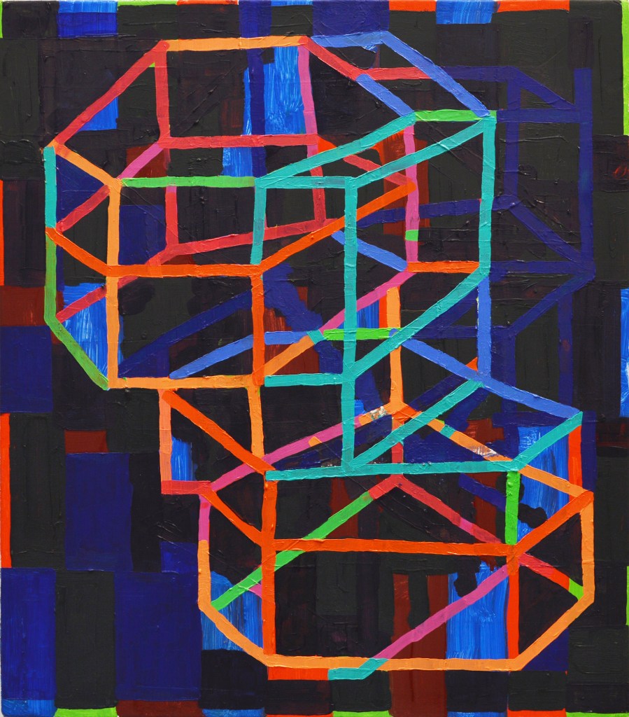 Untitled (P-1419), 2014, oil on canvas, 16 x 14 inches