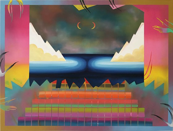 Sharon Eliassaf, I can read you like a book, oil and spray on canvas, 100x130cm, 2016